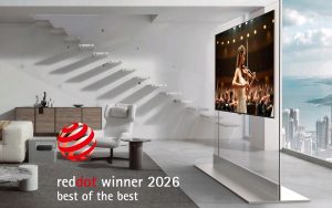 LG ELECTRONICS С ОТЛИЧИЕ ЗА ВЪРХОВИ ПОСТИЖЕНИЯ В ДИЗАЙНА НА НАГРАДИТЕ RED DOT 2026