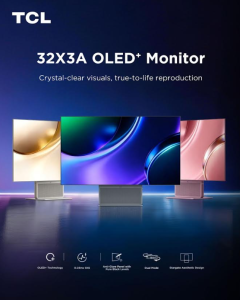 TCL представи новата си серия монитори в Европа и първия си топ модел с OLED+ технология