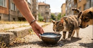 Глътка живот в жегата: Защо една купичка вода пред вратата спасява съдби