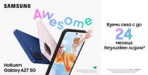 Samsung Galaxy A27 5G идва с впечатляващ дисплей и Awesome Intelligence за още повече потребители