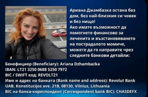 Дарителската кампания за Ариана продължава с пълна сила