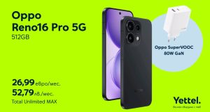 Новият OPPO Reno16 Pro 5G идва в Yettel с 200 MP камера и в комплект с 80W зарядно за бързо зареждане