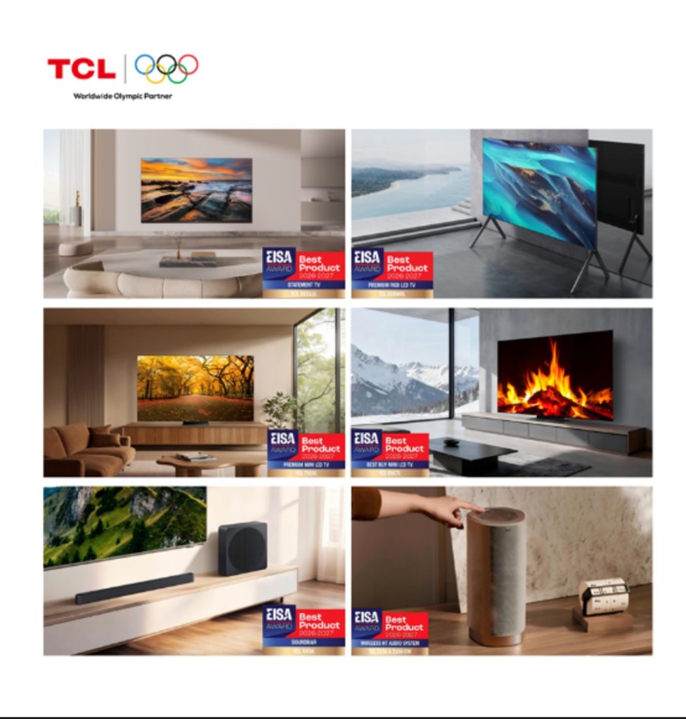 TCL спечели 6 награди EISA, затвърждавайки лидерството си при премиум телевизорите и домашното аудио