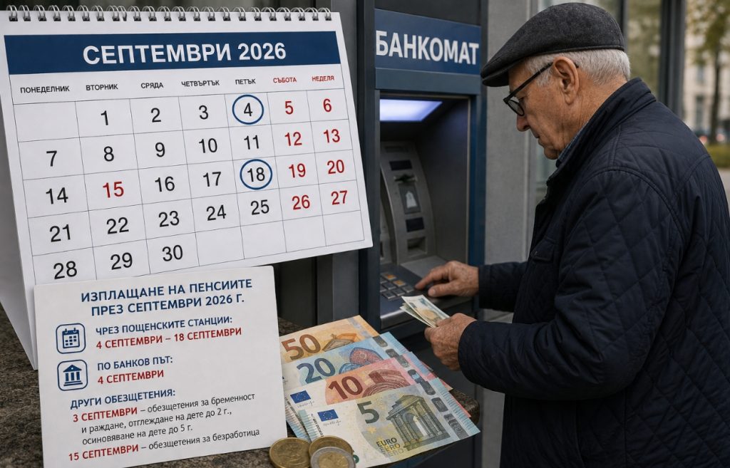 Важно за пенсионерите: Ето кога ще бъдат изплатени пенсиите през септември