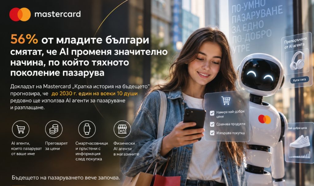 56% от младите българи смятат, че AI променя значително начина, по който тяхното поколение пазарува